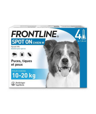 Frontline Spot On Chien M 4 pipettes