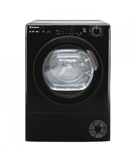 Seche-linge pompe a chaleur CANDY CSEH10A2DBEBX-47 Smart - 10 Kg - Moteur standard - Classe A++ - Connecté - Noir