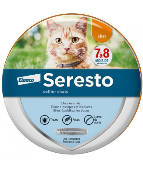 Seresto Chat Collier Anti-Puces et Anti-Tiques 1 unité