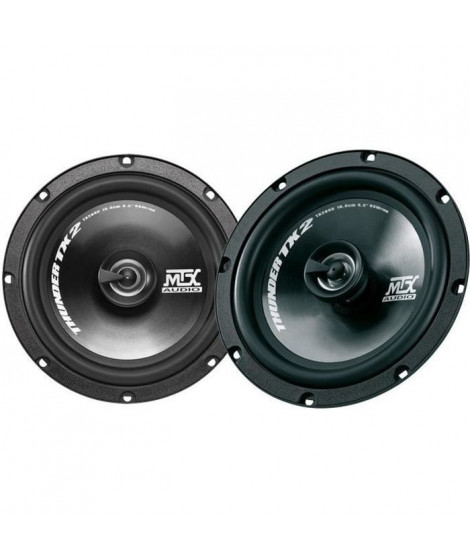 MTX TX265C Haut-parleurs voiture Coaxiaux 16,5cm 2 voies 65W RMS 4O membrane polypropylene