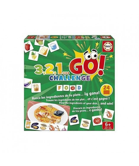 3,2,1 go Challenge - Food - Jeu de société - EDUCA