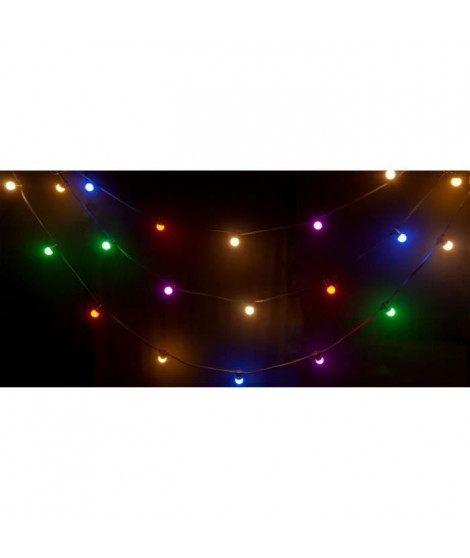 Guirlande lumineuse - IBIZA - LEDSTRING-COLOR - 20 LEDs de couleur avec une protection IP44 - 10 m