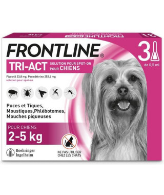 FRONTLINE TRI-ACT 5-10kg - 3 pipettes