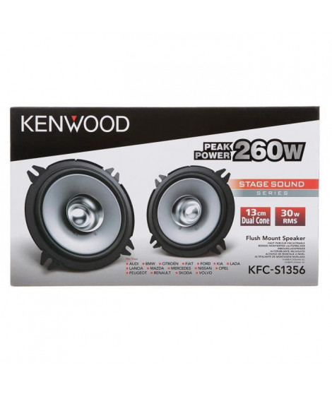 KENWOOD Enceintes 13 cm - KFC-S1356