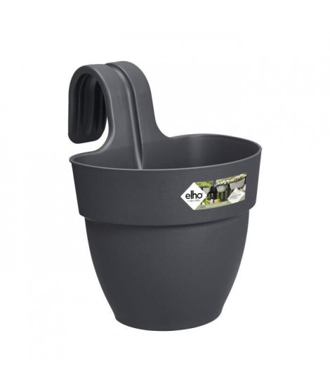 ELHO - Pot de fleurs -  Vibia Campana Easy Hanger Small - Anthracite - Balcon extérieur - L 24.1 x W 20.5 x H 26.5 cm