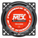 MTX TX440C Haut-parleurs voiture Coaxiaux 2 voies 10cm 60W RMS 4O membrane pulpe célulose