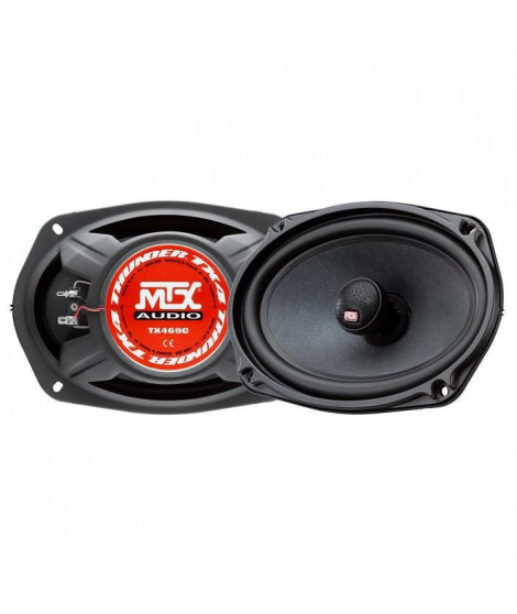 MTX TX469C Haut-parleurs voiture Coaxiaux elliptiques 6x9 15x23cm 2 voies 100W RMS 4O membrane pulpe célulose