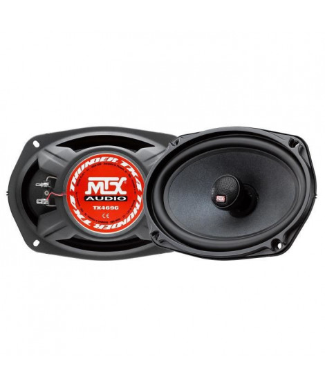 MTX TX469C Haut-parleurs voiture Coaxiaux elliptiques 6x9 15x23cm 2 voies 100W RMS 4O membrane pulpe célulose