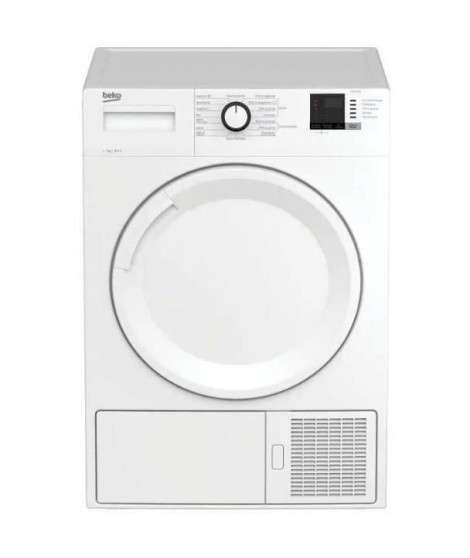 Seche-linge pompe a chaleur BEKO SLMCD072W - 7 kg - Classe A++ - Départ différé 0-24 heures - Blanc