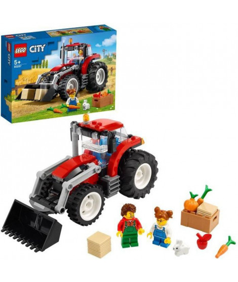 LEGO City 60287 Le Tracteur, Jouet de Construction, Animaux de la Ferme, Figurine de Lapin