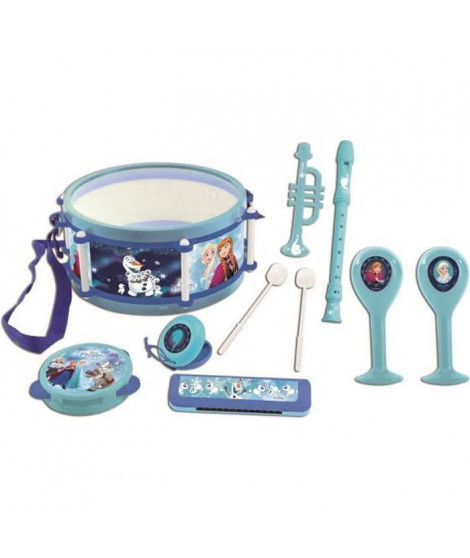 LA REINE DES NEIGES Set musical de 7 instruments de musique enfant