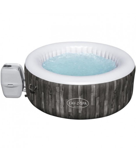 Spa gonflable BESTWAY - Lay-Z-Spa Bahamas - 180 x 66 cm - 2 a 4 places - Rond (Inclus : couverture, pompe, cartouche et diffu…