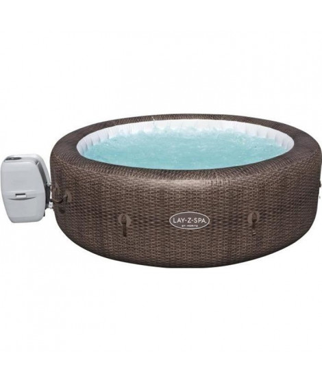 Spa gonflable BESTWAY - Lay-Z-Spa St Moritz - 216 x 71 cm - 5 a 7 places - Rond (Inclus : couverture, pompe, cartouche et dif…