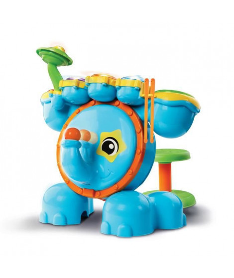 VTECH BABY - Jungle Rock - Batterie Eléphant - Jouet Musical Enfant - Emballage Recyclable