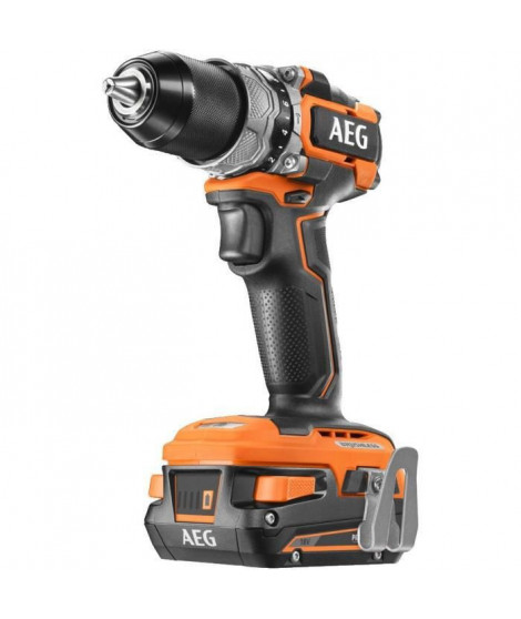 AEG Perceuse percussion Subcompact 18V BRUSHLESS BSB18SBL-202C, 2,0 Ah, chargeur, mandrin métal 13 mm, 65 Nm de couple