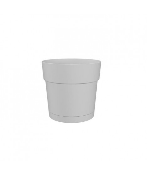 Pot a fleurs et plantes rond CAPRI LARGE - Plastique - Réservoir d'eau - diametre 30 cm - Blanc - ARTEVASI