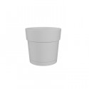 Pot a fleurs et plantes rond CAPRI LARGE - Plastique - Réservoir d'eau - diametre 30 cm - Blanc - ARTEVASI