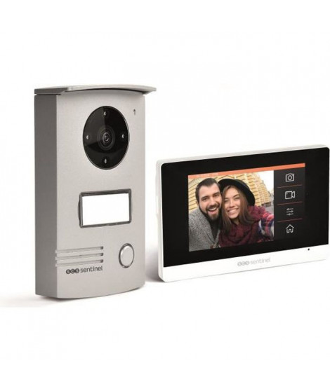 SCS SENTINEL - VisioDoor 4.3+ - Interphone vidéo filaire avec moniteur extra plat tactile 4,3