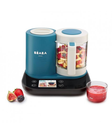 BEABA Babycook smart - connecté - bol en verre 1250 ml - bleu canard