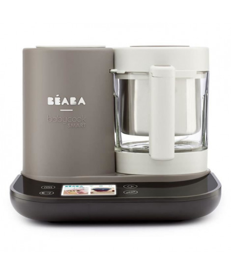 BEABA Babycook smart - connecté - bol en verre 1250 ml - gris tourterelle