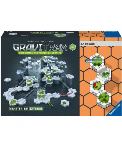GraviTrax PRO Starter Set Extreme - Jeu de construction STEM - Circuit de billes créatif - Ravensburger - 194 pieces - des 8 ans