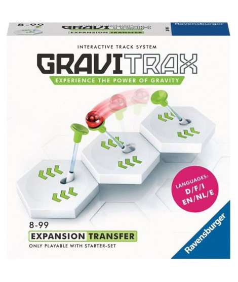 GraviTrax Bloc d'action Transfert - Jeu de construction STEM - Circuit de billes créatif - Ravensburger- des 8 ans