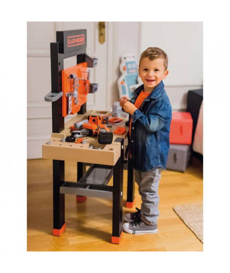 Smoby Établi de jeu pour enfants BLACK+DECKER