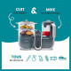 BABYMOOV Nutribaby(+)  & Foodii - Robot Multifonctions & Kit de Gourdes Réutilisables