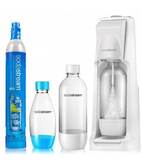 SODASTREAM Machine a Soda COOL, 1 cylindre de CO2, 1 bouteille 1L, 1 bouteille 0,5L