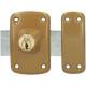 YALE - YV10DE-45/SC - Verrou  cylindre double 5 goupilles diametre 23 mm - longueur 45 mm - 3 clés - marron doré