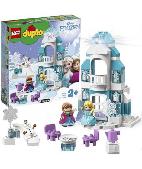 LEGO 10899 DUPLO Disney Le Château De La Reine Des Neiges Jeu De Construction Avec Mini Poupées Anna Et Elsa, Jouet Enfant 2 Ans