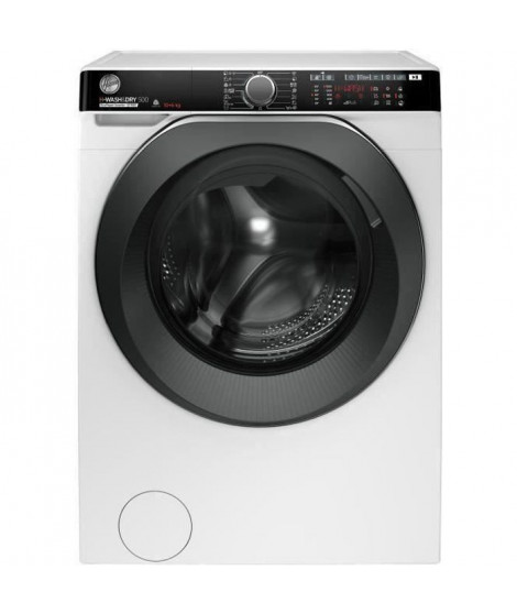 HOOVER HDP5106AMBC/1-S - Lave-linge séchant - 10 Kg (lavage) / 6 Kg (sechage) - 1500 trs/min - Blanc - Moteur Induction