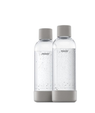 MYSODA - Pack de 2 bouteilles Dove PET et Biocomposite 1L