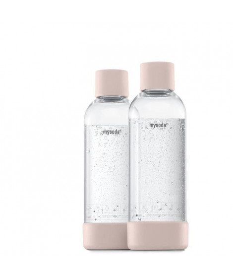 MYSODA - Pack de 2 bouteilles Pink PET et Biocomposite 1L