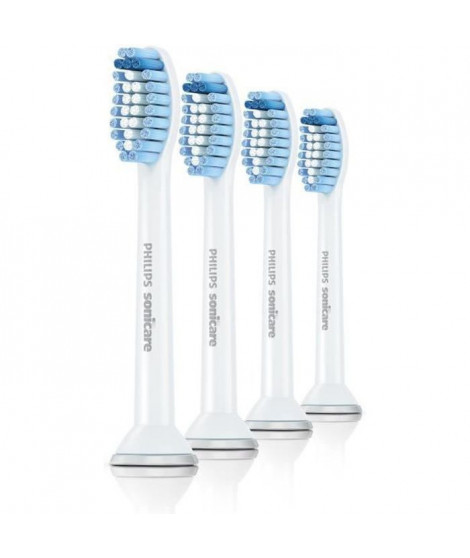 Tetes de brosse - PHILIPS Sonicare HX6054/07 Sensitive standard - lot de 4