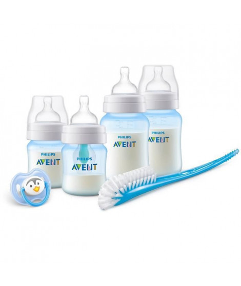 PHILIPS AVENT SCD807/02 Kit Nouveau-né Anticolique AirFree Bleu