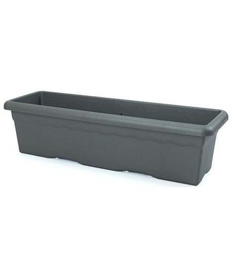 PLASTIKEN Jardiniere rectangulaire - 60 X 33 cm - Anthracite