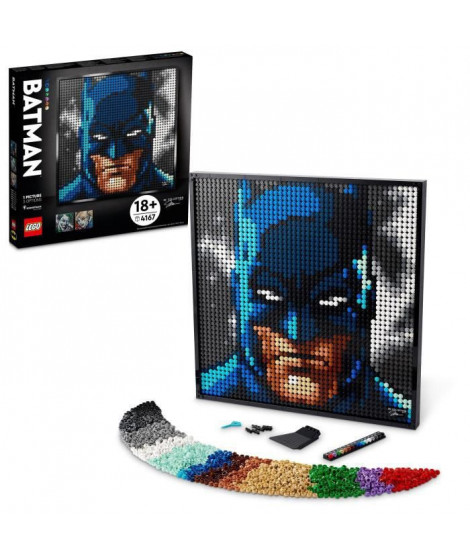 LEGO 31205 ART La Collection Batman De Jim Lee, Avec le Joker ou Harley Quinn, Décoration Murale Pour Adulte, Idée de Cadeau