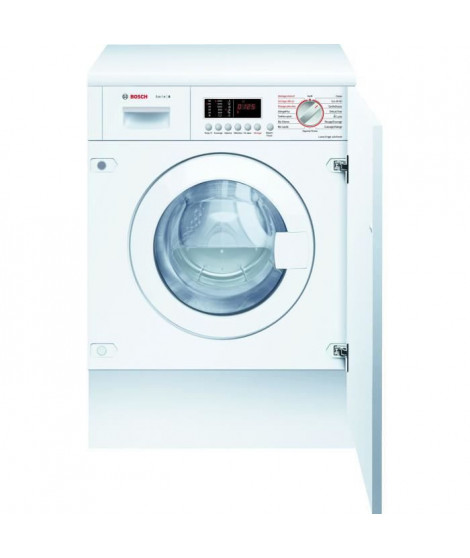 Lave-linge séchant tout intégrable BOSCH WKD28542FF SER6 - 7 / 4 kg - Induction - L60cm - 1400 trs/min - Blanc