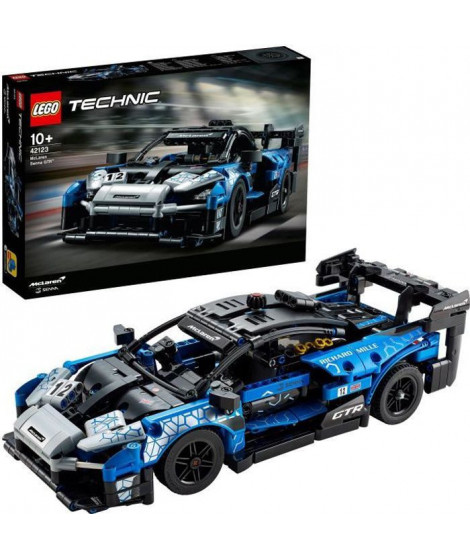 LEGO Technic 42123 McLaren Senna GTR, Maquette de Voiture a Construire, Construction Voiture de Sport, Jouet Voiture de Course