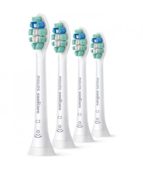 PHILIPS SONICARE HX9024/10 Tetes de brosses - Optimal Plaque Defense C2 - Lot de 4