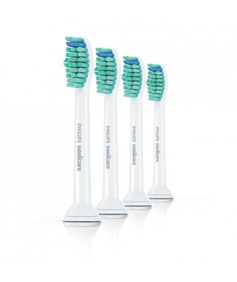 Tetes de brosses Philips Sonicare HX6014/07  - ProResults C1 - Taille standard - Clipsables - Lot de 4