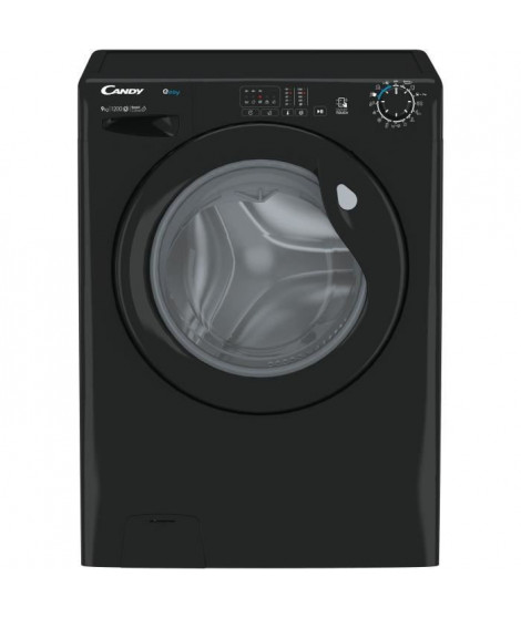 Lave-linge hublot CANDY EY1291DBBE/1-S - 9kg - L60 cm - 1200 trs/min - Connecté - Prog rapides - Noir