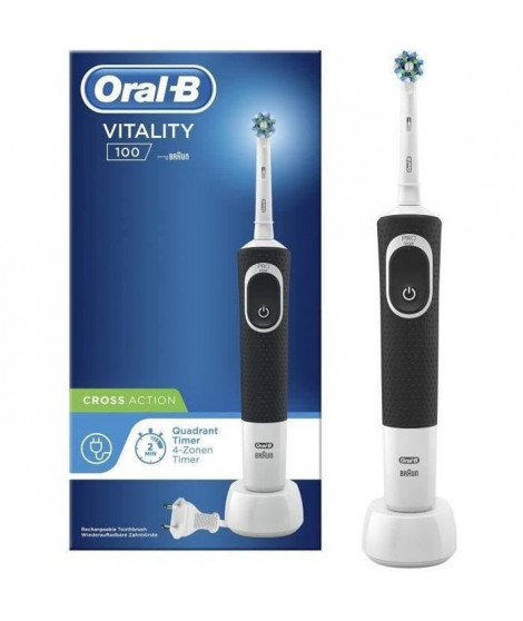 Oral-B Vitality 100 Cross Action Brosse a dents électrique par BRAUN - Noir