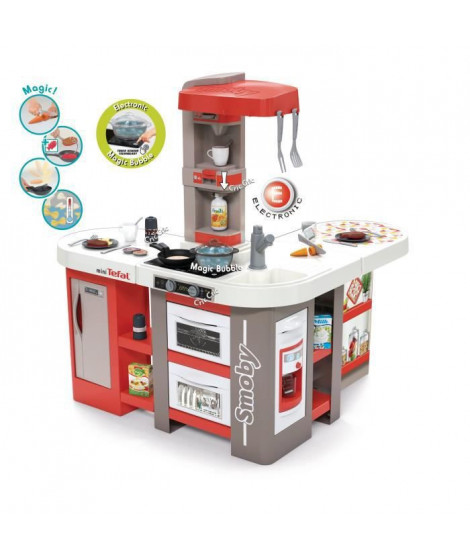 TEFAL Cuisine Studio XXL Smoby - Machine a espresso, panier vaisselle, four, distributeur de glaçons - 39 accessoires