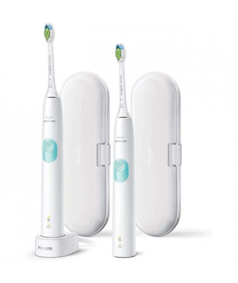 PHILIPS SONICARE HX6807/35 Sets de 2 brosses a dents électriques a technologie - Blanc et menthe