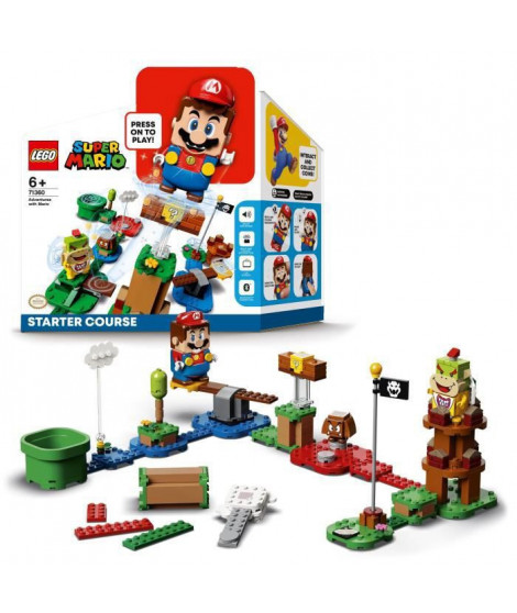 LEGO Super Mario 71360 Pack de Démarrage Les Aventures de Mario, Jouet, Figurine Interactive