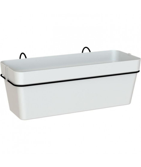 ARTEVASI - Kit balcon Jardiniere capri re 50cm v2 blanc 50,2 x 28,5 x h20 cm - 1,45l