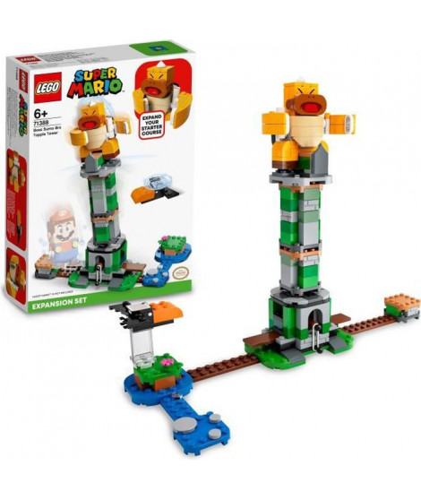 LEGO 71388 Super Mario Ensemble d'Extension La Tour Infernale du Boss Frere Sumo, Jouet Enfant 6 ans, Jouet a Collectionner