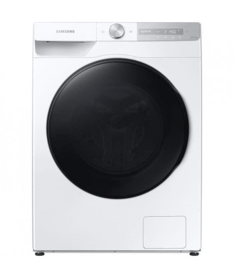 Lave-linge hublot SAMSUNG QuickDrive Ecobubble WW80T734DBH - 8 kg - Induction - 1400 trs/min - Connecté - Blanc